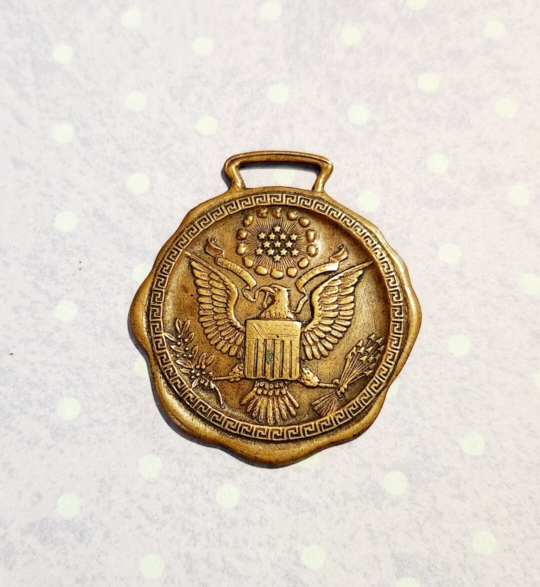 Vintage Old US Military Medal With American Eagle, H1 Etsy