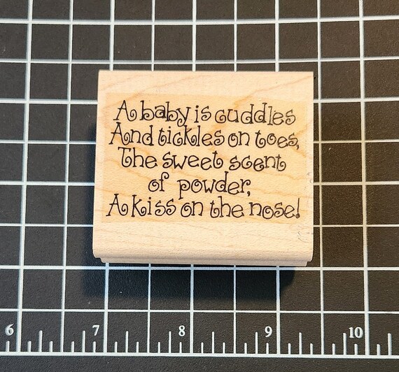 Paper Poetry Wooden Stamp Block - Square 2pc Paper Poetry Wooden Stamp Block - Square 2pc