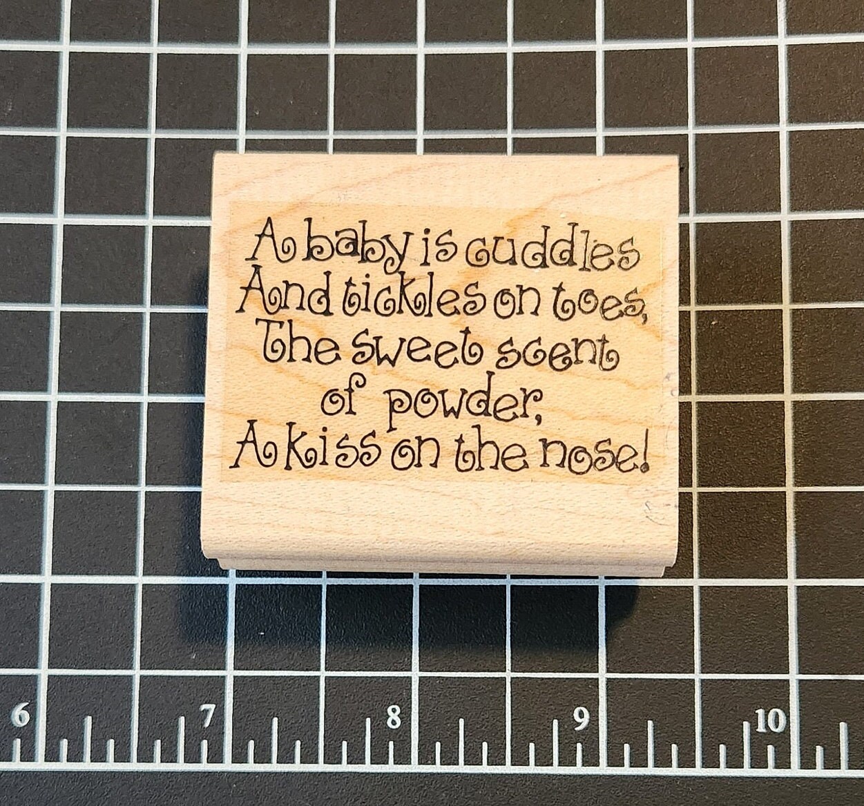 Paper Poetry Wooden Stamp Block - Square 2pc Paper Poetry Wooden Stamp Block - Square 2pc