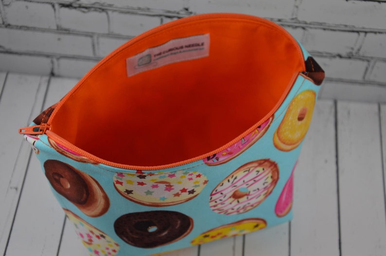 Cute Food Zip Pouch Kawaii Donuts Makeup Bag