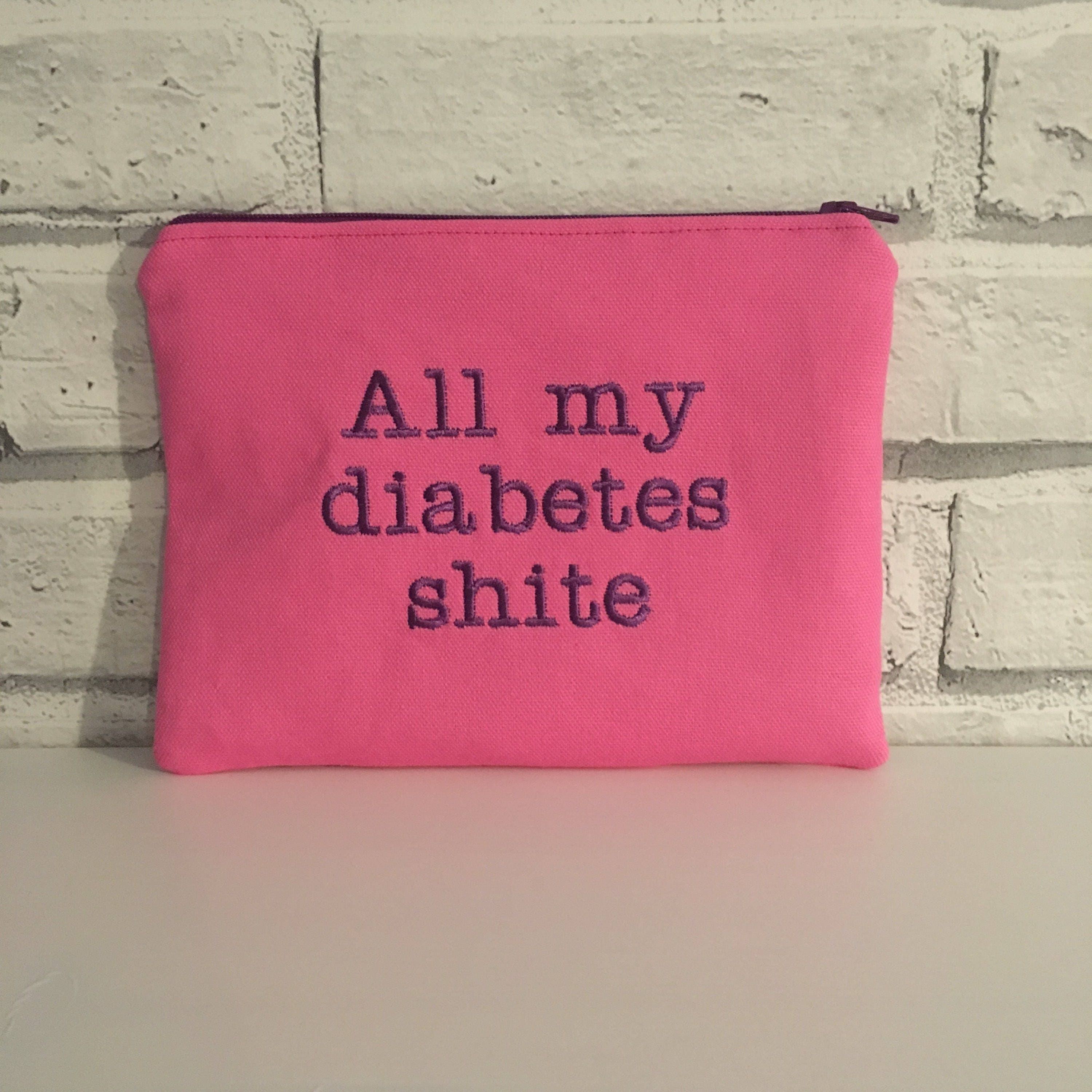 Diabetiker Tasche All My Diabetes Shite Zip Tasche Lustige Etsy