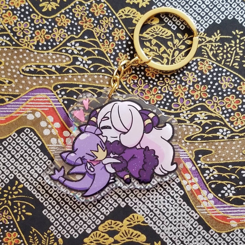 Cynthia & garchomp keychain Etsy