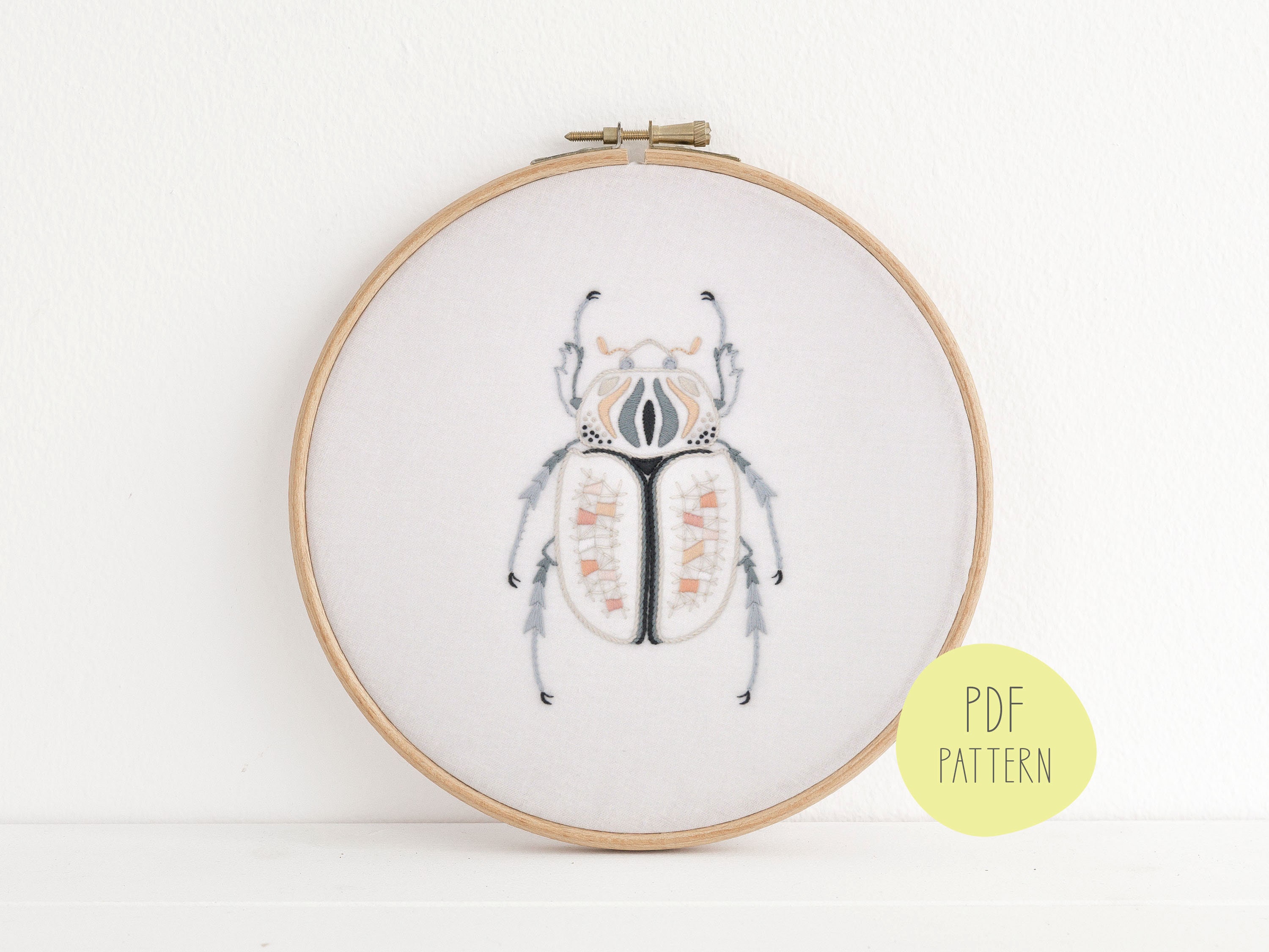 Beetles, 5 Hand Embroidery Patterns for Lifelike Bug Insects - Etsy