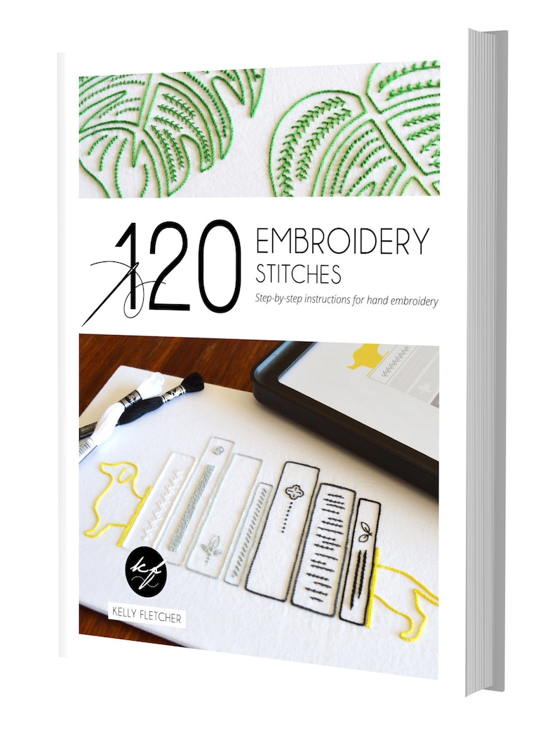120 Embroidery Stitches book, a hand embroidery stitch guide for modern embroidery patterns image 4