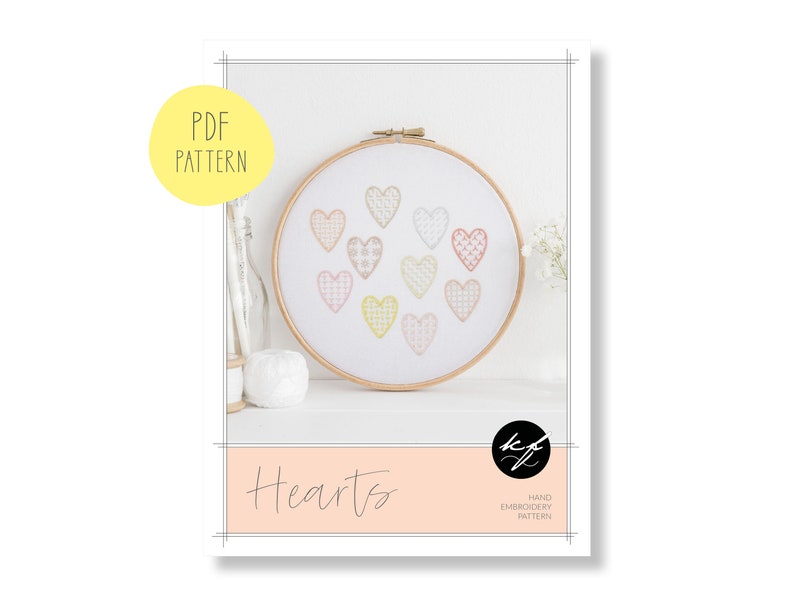 Hearts embroidery pattern, 10 designs that are quick and easy to stitch image 3