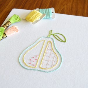Chopped Fruit, 10 juicy designs in one PDF embroidery pattern image 7