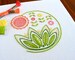 Sweetsong hand embroidery pattern, a modern crewel embroidery pattern PDF 