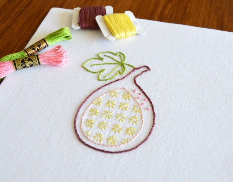 Chopped Fruit, 10 juicy designs in one PDF embroidery pattern image 6