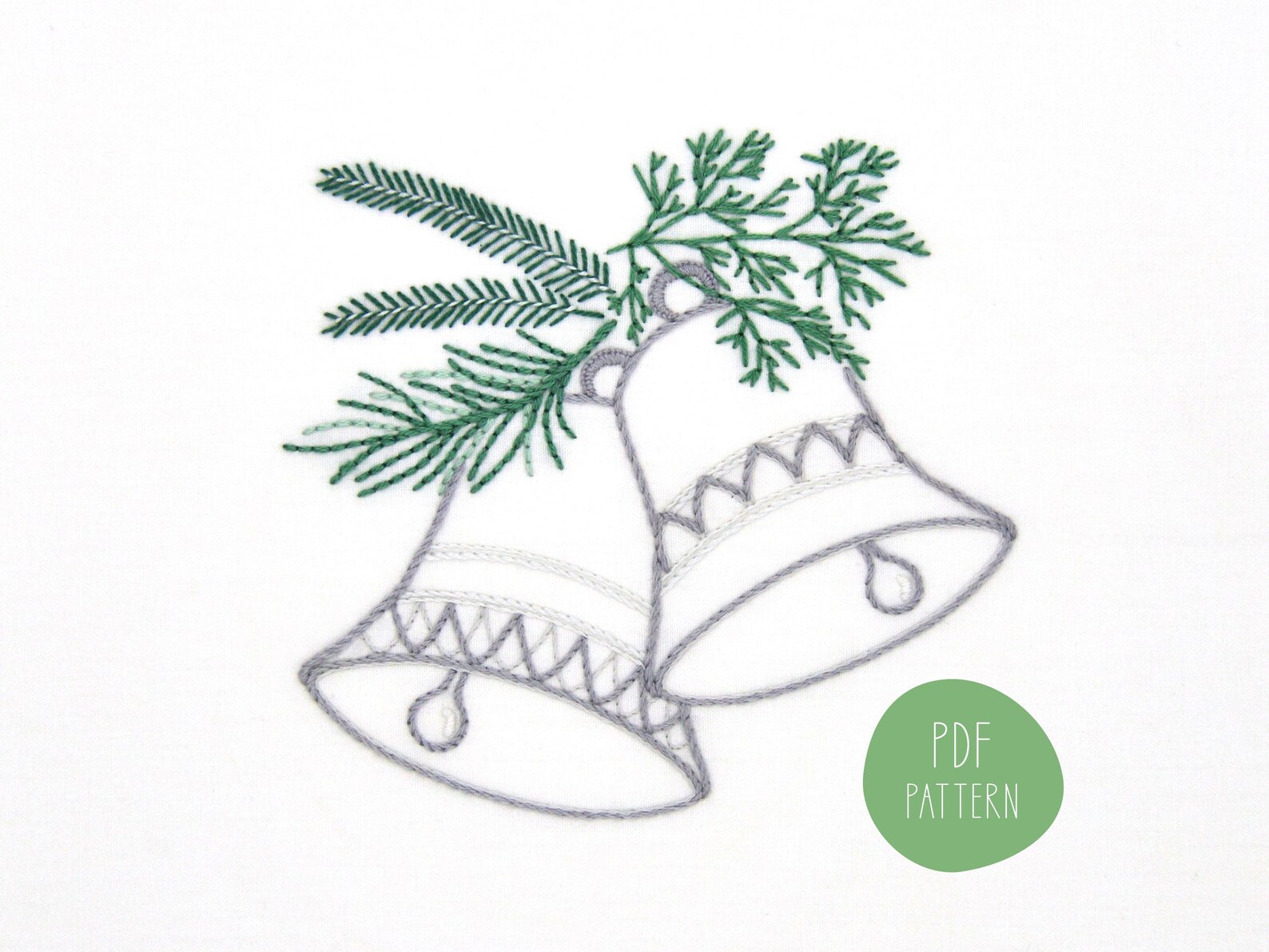 Bells, a Classic Embroidery Pattern for the Christmas Holidays - Etsy