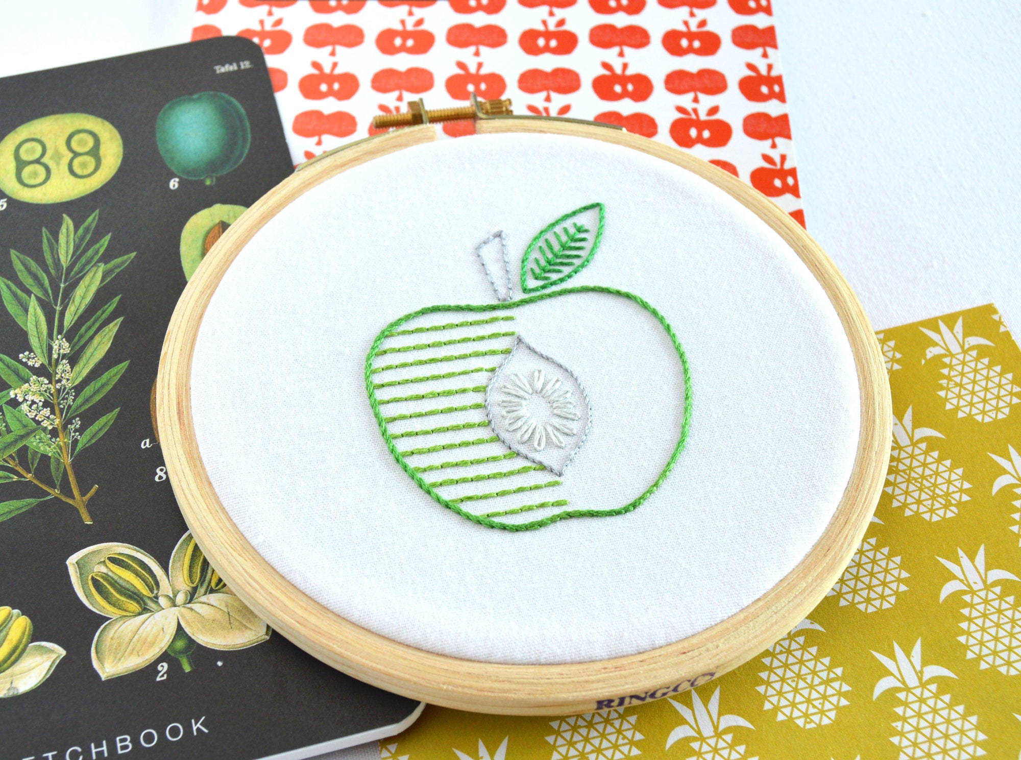 Hand Embroidery Needles Pack & Magnet by Sublime Stitching Apples