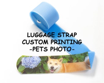 Custom Printing Pets Photo Luggage Strap