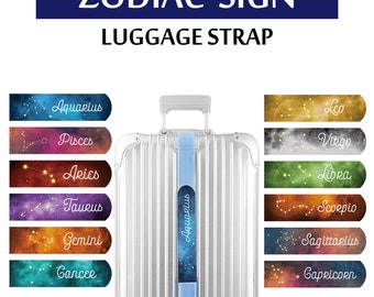 Zodiac Signs Luggage Strap