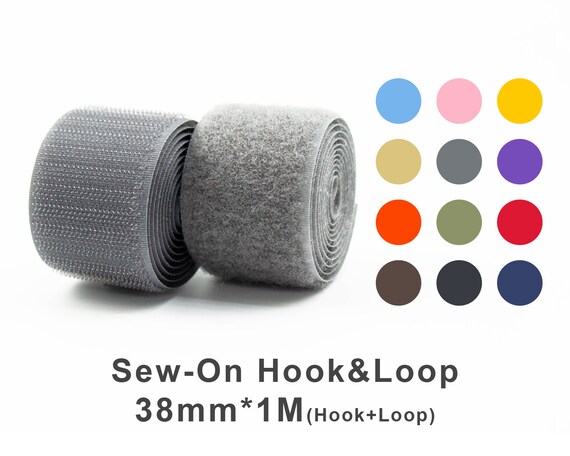 1M Sew on Hook and Loop Tape Upgrade Non-Adhesive Fastener Nylon