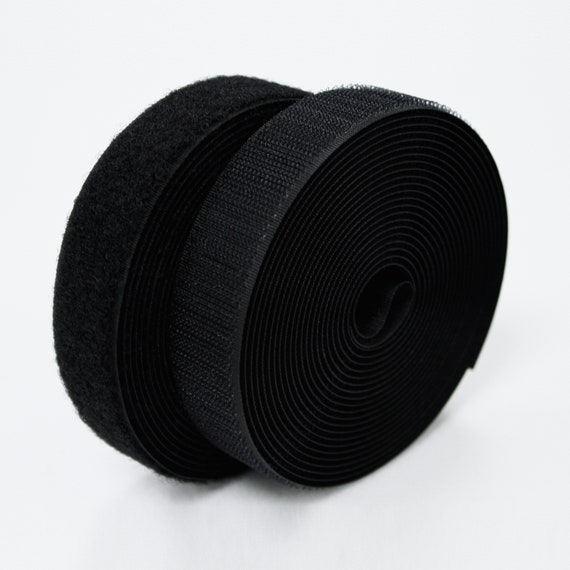 Hook and Loop Velcro Tape 5 Metres Length 38 mm Black