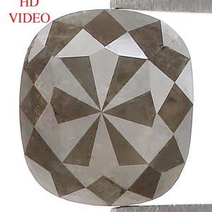 Natural Oval Diamond 0.84 CT Loose Rose Cut Grey Stone 6.10 MM Rustic Diamond For Custom Engagement Ring L3629