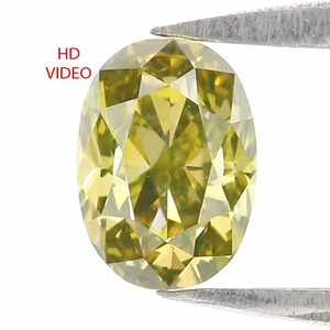 0.58 Ct Natural Loose Oval Shape Diamond Green Color Oval Cut Diamond 5.75 MM Natural Loose Diamond Green Oval Brilliant Cut Diamond LQ2490