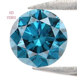 0.43 Ct Natural Loose Round Shape Diamond Blue Color Round Cut Diamond 4.70 MM Natural Loose Blue Color Round Brilliant Cut Diamond LQ1892