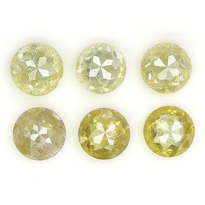 0.98 CT Natural Loose Round Rose Cut Diamond Yellow Color Round Shape Diamond 3.10 MM Natural Yellow Color Round Rose Cut Diamond LQ4485