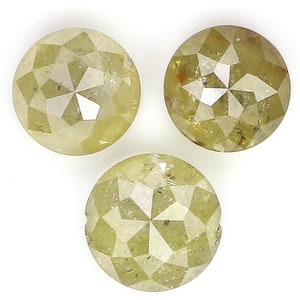 1.65 CT Natural Loose Round Rose Cut Diamond Yellow Color Round Shape Diamond 4.50 MM Natural Yellow Color Round Rose Cut Diamond LQ9211