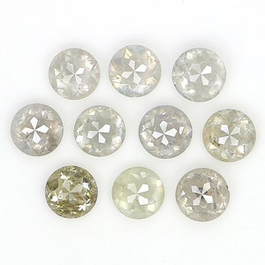 1,21 kt natuurlijke losse ronde roosgeslepen diamant zout en peper ronde diamant 2,70 MM natuurlijke zwartgrijze kleur ronde roosgeslepen diamant LQ1573