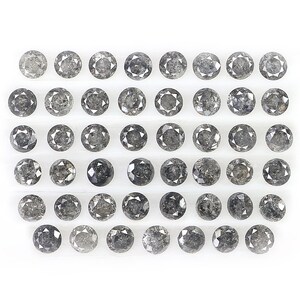 1.31 CT Natural Loose Round Shape Diamond Salt And Pepper Round Cut Diamond 1.60 MM Natural Loose Diamond Round Brilliant Cut Diamond LQ088