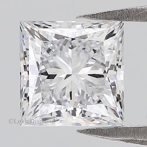 IGI-gecertificeerd 1 kt, 1,5 kt, 2 kt, 2,5 kt, 3 kt Princess Brilliant Cut E/F Color VS Clarity Lab Grown Diamond Lab gemaakte losse diamant Q159