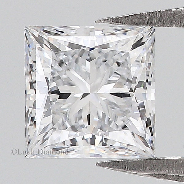 IGI Certified 1 Ct, 1.5 Ct, 2 Ct, 2.5 Ct, 3 Ct Princess Brilliant Cut Lab Grown Diamond Lab Created Loose Diamond for Engagement Ring Q159