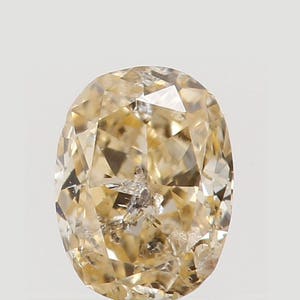 Natural Loose Diamond Oval Orange Color I1 Clarity 3.70 MM 0.16 Ct L5404