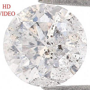 0.29 CT Natural Loose Round Shape Diamond Salt And Pepper Round Cut Diamond 4.10 MM Natural Black Grey Round Brilliant Cut Diamond KQ2003