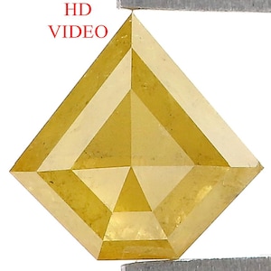 1.19 CT Natural Loose Shield Shape Diamond Yellow Color Shield Cut Diamond 7.30 MM Natural Loose Diamond Shield Rose Cut Diamond LQ9638