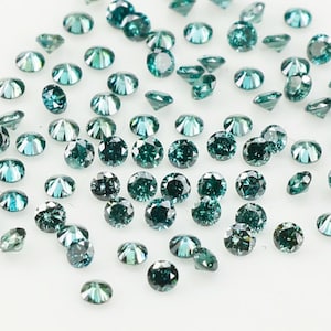 0.78 Ct Natural Loose Round Shape Diamond Blue Color Round Cut Diamond 1.25 MM Natural Loose Blue Diamond Round Brilliant Cut Diamond LQ419