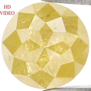 1.10 CT Natural Loose Round Rose Cut Diamond Yellow Color Round Shape Diamond 5.80 MM Natural Yellow Color Round Rose Cut Diamond LQ8369