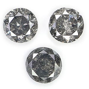 0.65 CT Natural Loose Round Shape Diamond Salt And Pepper Round Cut Diamond 3.60 MM Natural Loose Diamond Round Brilliant Cut Diamond LQ9080