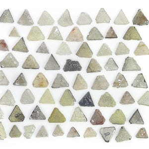 Natural Loose Rough Triangle Flat Uncut Industrial Diamond Mix Color Triangle Cut Diamond 5.00 Ct Lot Uncut Triangle Shape Diamond Q58