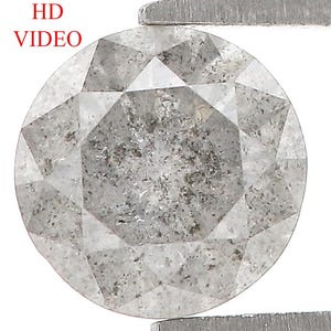 0.76 Ct Natural Loose Round Shape Diamond Salt And Pepper Round Cut Diamond 5.70 MM Natural Loose Diamond Round Brilliant Cut Diamond LQ5008
