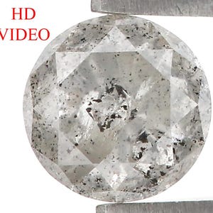 1.04 CT Natural Loose Round Shape Diamond Salt And Pepper Round Cut Diamond 6.05 MM Natural Loose Diamond Round Brilliant Cut Diamond LQ9090