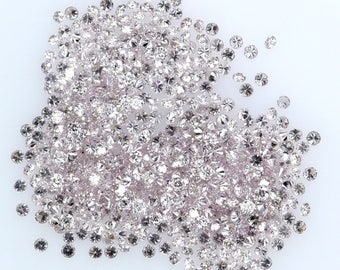 Natürliche Lose Diamant Runde Rosa Farbe SI1 Klarheit 0,80 bis 1,00 MM 25 Stück Lot Q27