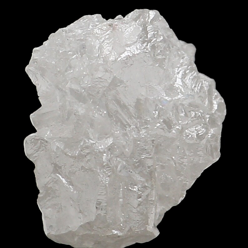 Carat Q96 Natural Loose Diamonds Raw Rough Silver Gray I3 Clarity 1 Pcs 1.50