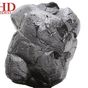 Natural Loose Diamond Rough Black Color I3 Clarity 7.20 MM 1.60 Ct KR1541