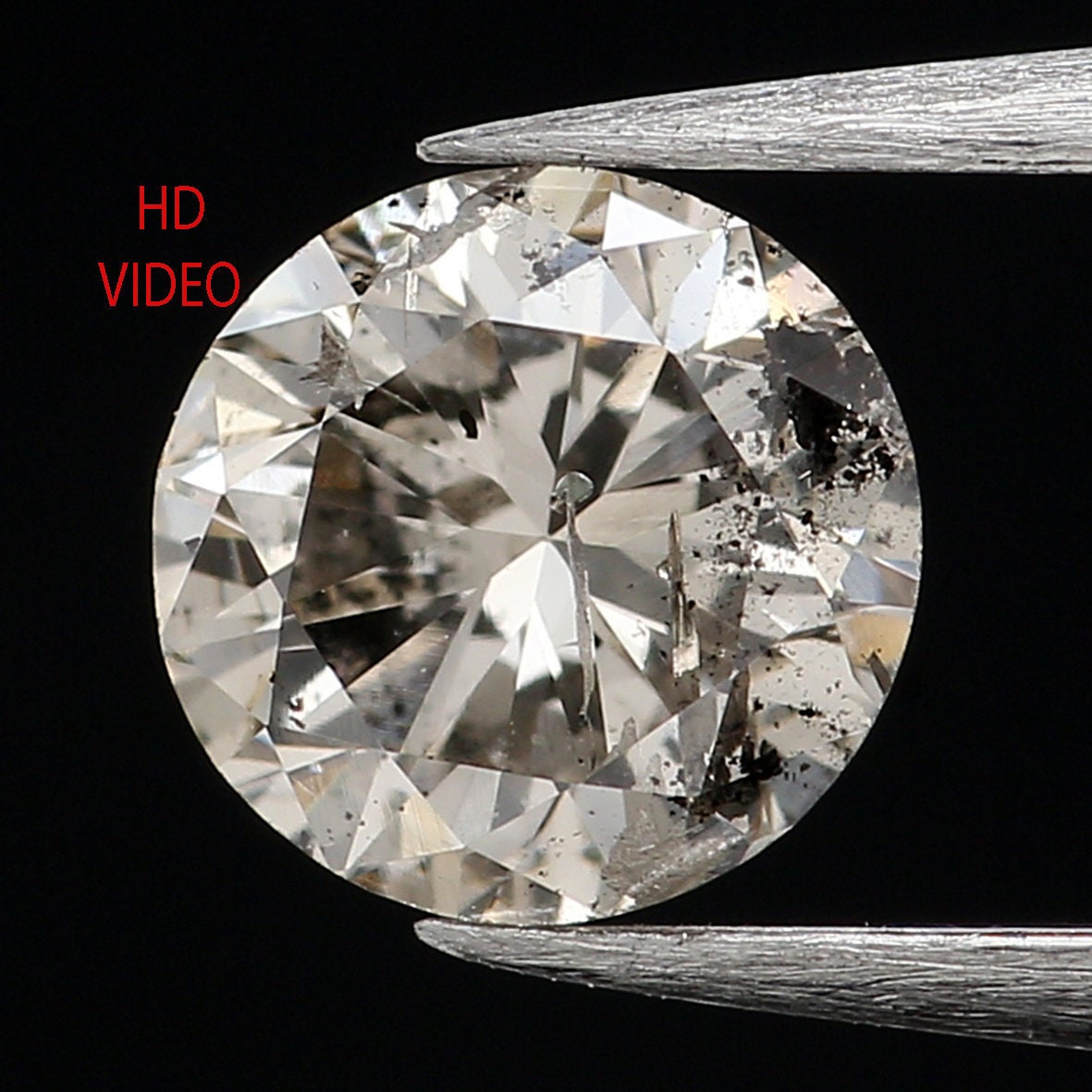 Rustic Diamond L203 Round Diamond 0.42 Ct Natural Loose Diamond White ...