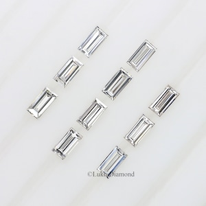 Baguette Cut D/E/F Color VS Clarity Lab Grown Diamond Lab Created Loose Diamond Baguette Shape 2.5/3.0/3.5/4.0/5.0 MM CVD Diamond Q154