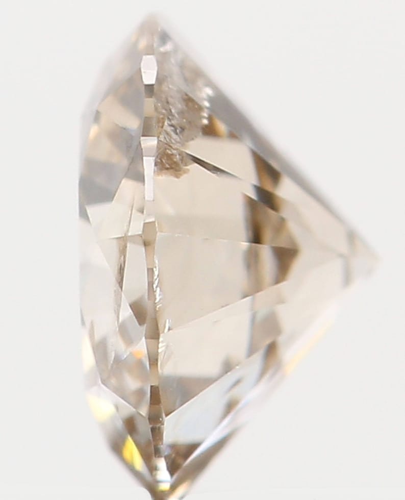 Natural Loose Diamond Round Brown Color SI2 Clarity 4.90 MM 0.426 Ct L5254