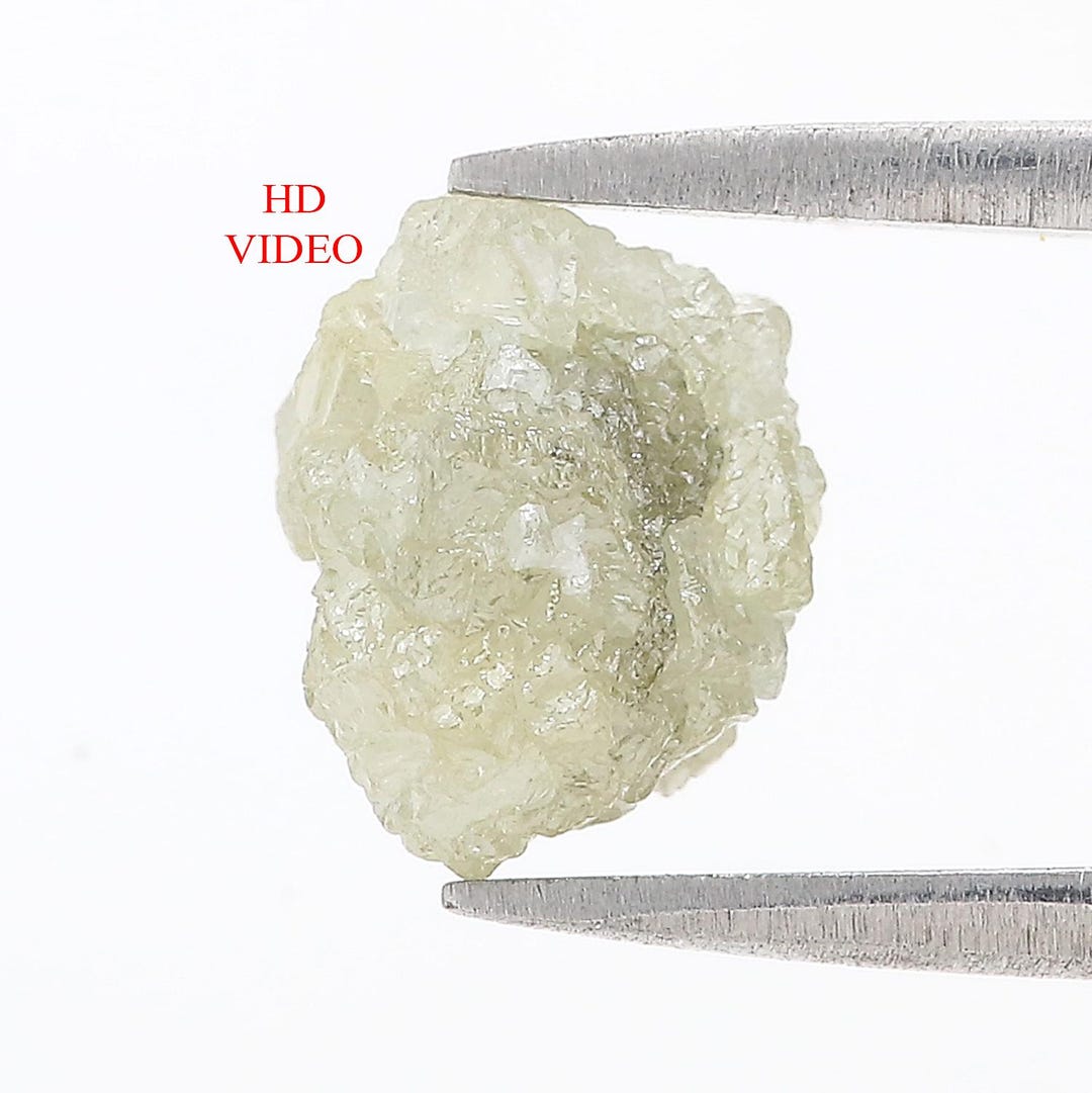3.98 CT Natural Loose Rough Shape Diamond Grey Color Rough Uncut ...