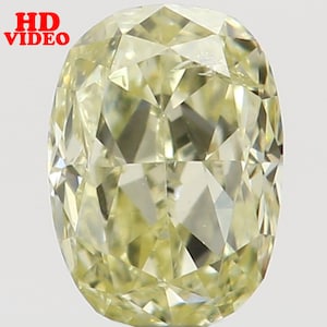 Natural Loose Diamond Oval Yellow Color SI1 Clarity 3.70 MM 0.15 Ct L6474