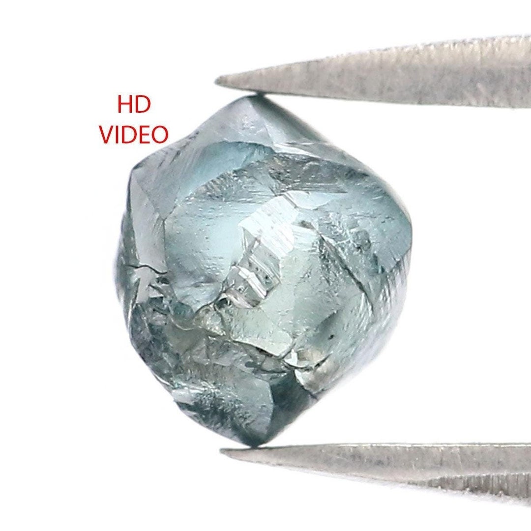 1.00 CT Natural Loose Rough Shape Diamond Blue Color Rough Cut Diamond ...