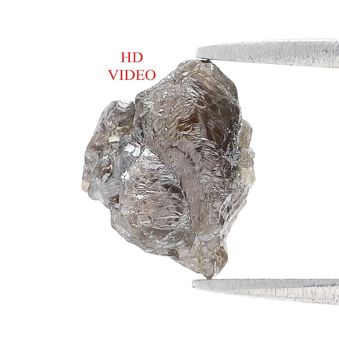 5.72 CT Natural Loose Rough Shape Diamond Black Color Rough Uncut ...