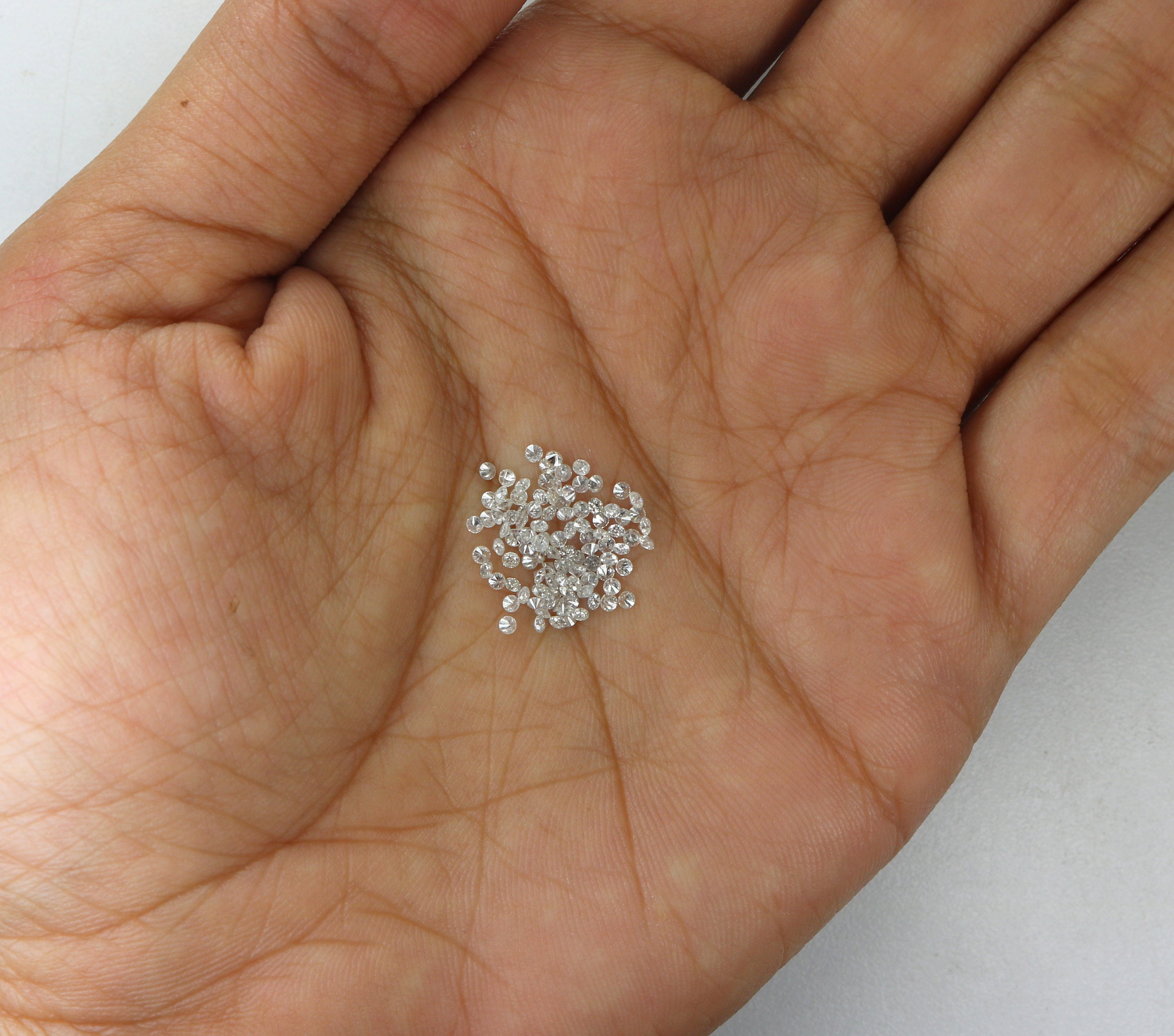 Lot De Diamants CVD Ronds 1,10 Mm - Couleur D, Clarté IF, Certifiés AGL - Pour Bijouterie