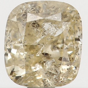 Natural Loose Diamond Cushion Yellow Color I2 Clarity 3.40 MM 0.22 Ct L5631