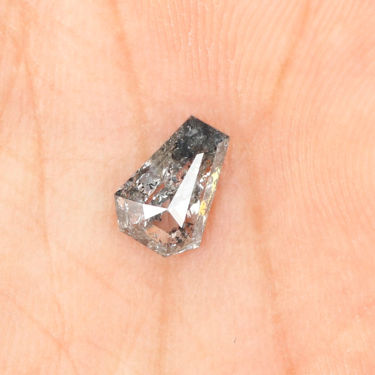 1 05 CT Coffin Cut Diamond Salt And Pepper Diamond Natural Etsy 1 05 ct coffin cut diamond salt and pepper diamond natural etsy