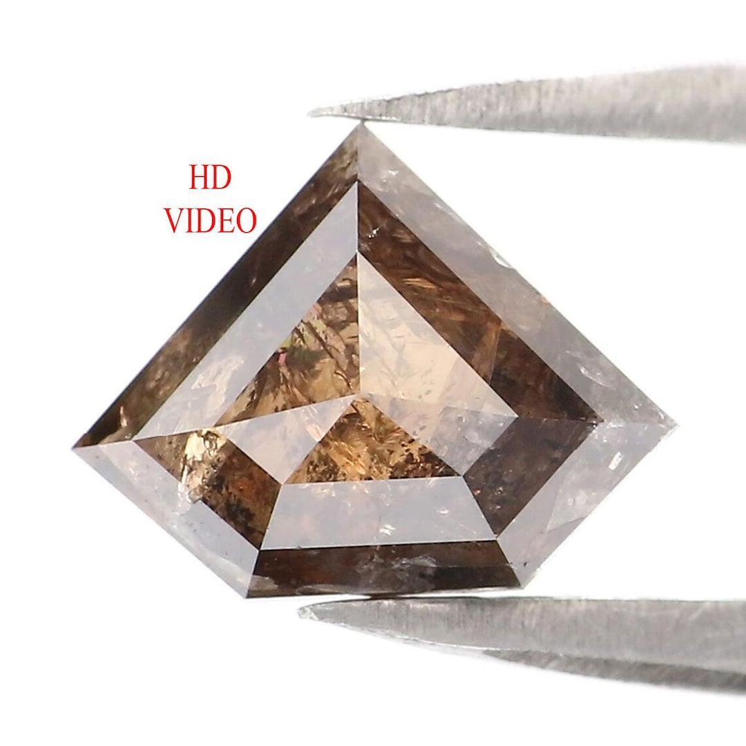 Dimond Color Shild 1.21 CT Natural Loose Shield Shape Diamond Brown Color Shield Cut ...